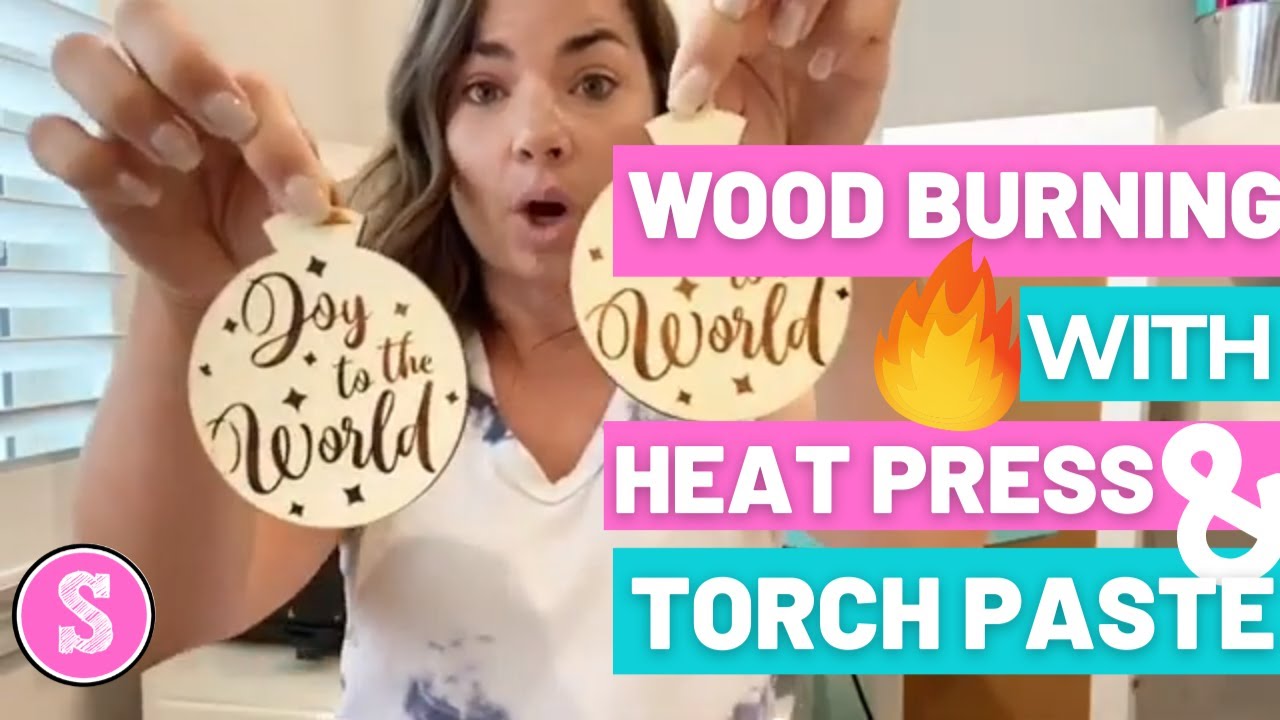 How to Use Torch Paste with a Heat Press for FASTEST Wood Burning EVER