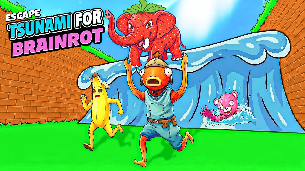 i play excape from tusunami for brainrots