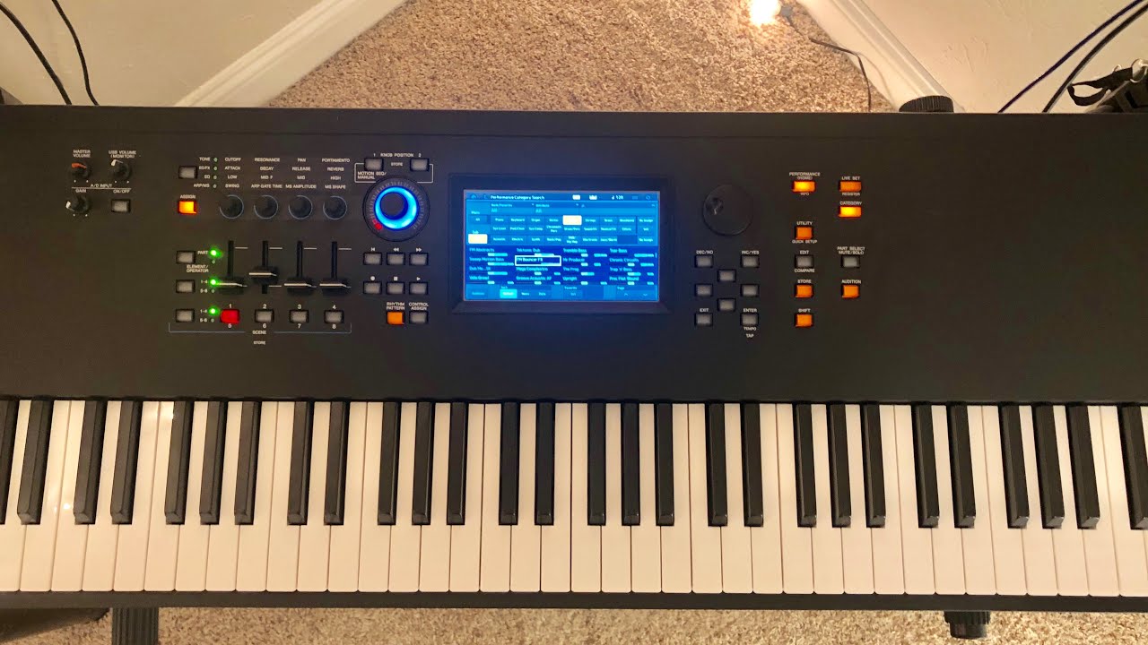 YAMAHA MODX8 favorite sounds (Arpeggios, pianos, electric pianos and bass categories)