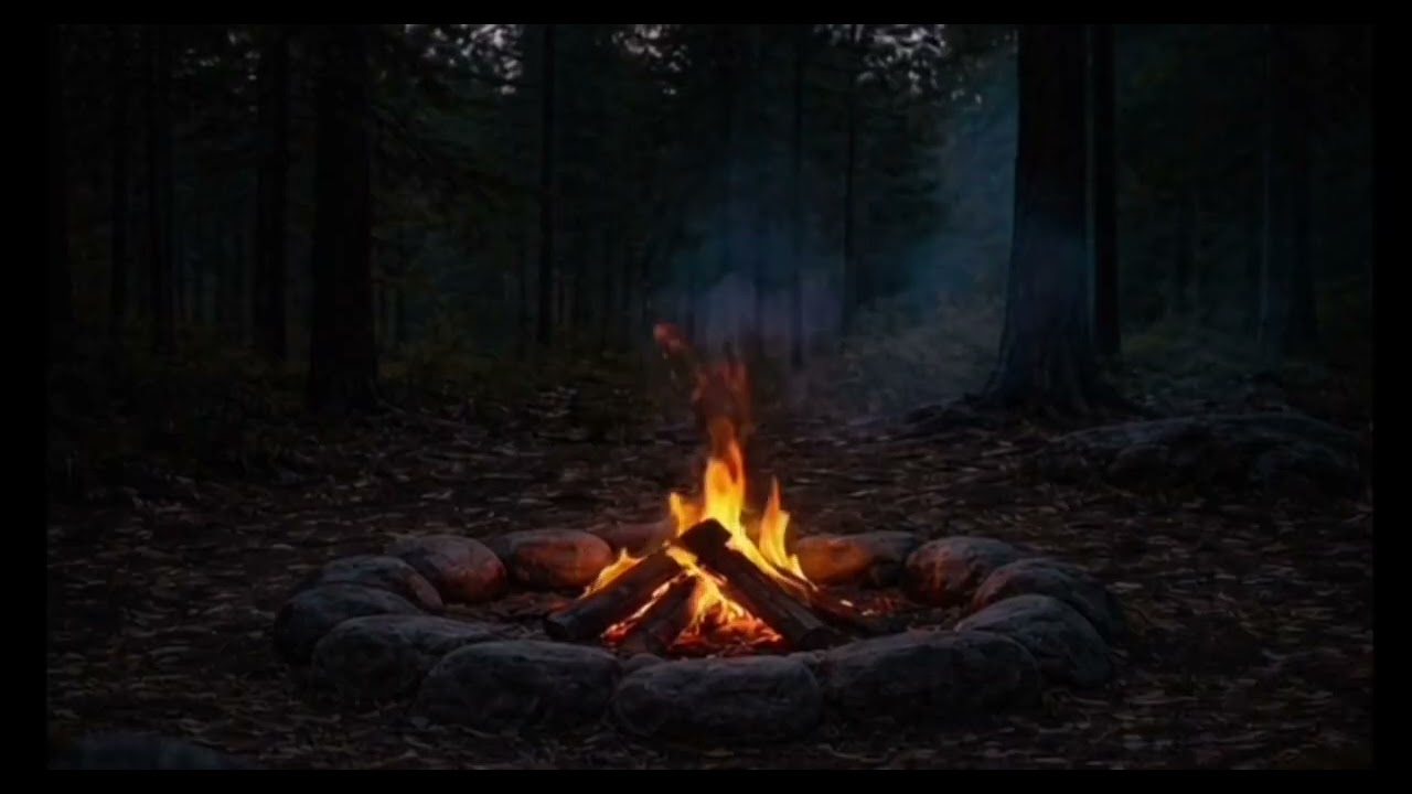 Nature: a fire in the forest
