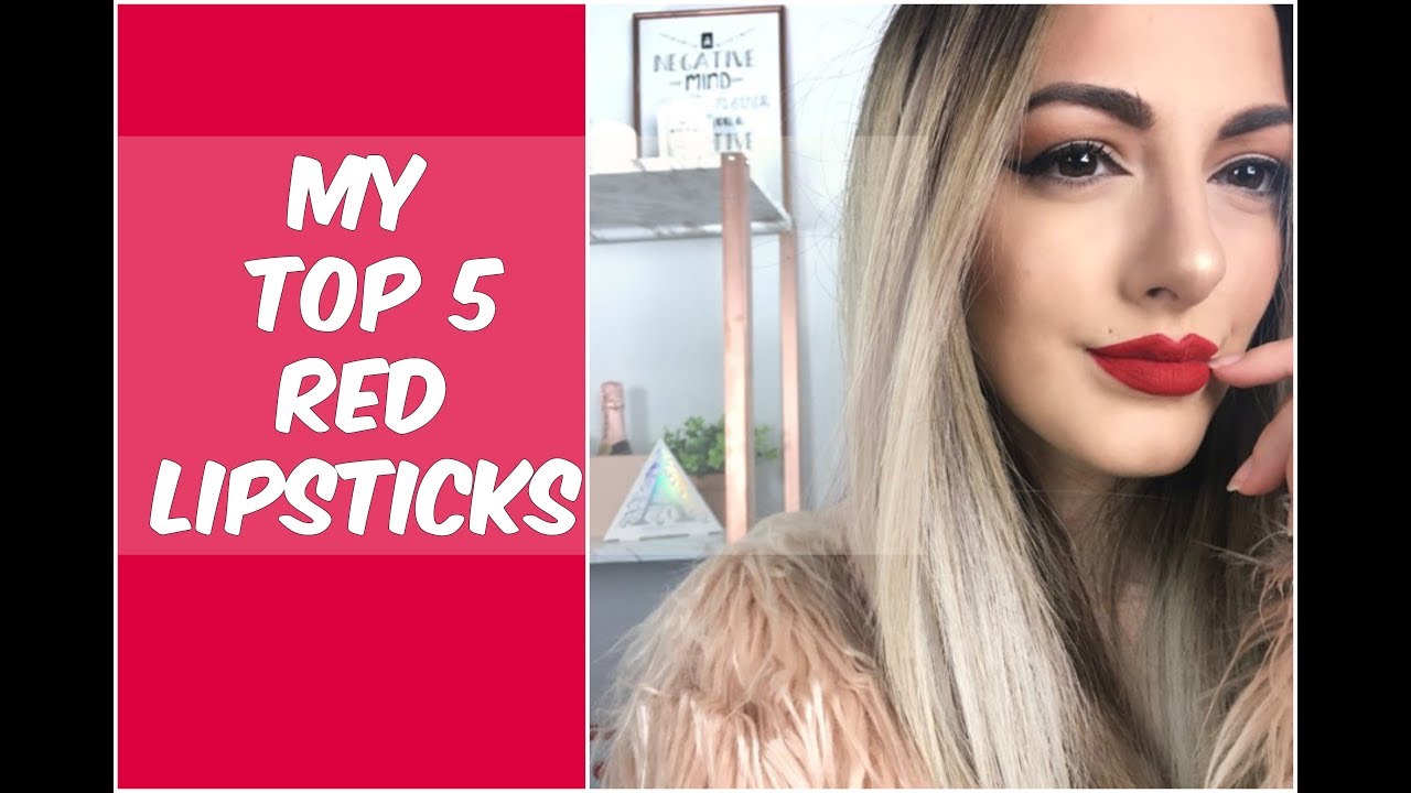 ΤΑ 5 ΚΑΛΥΤΕΡΑ ΚΟΚΚΙΝΑ ΚΡΑΓΙΟΝ ! MY TOP 5 RED LIPSTICKS