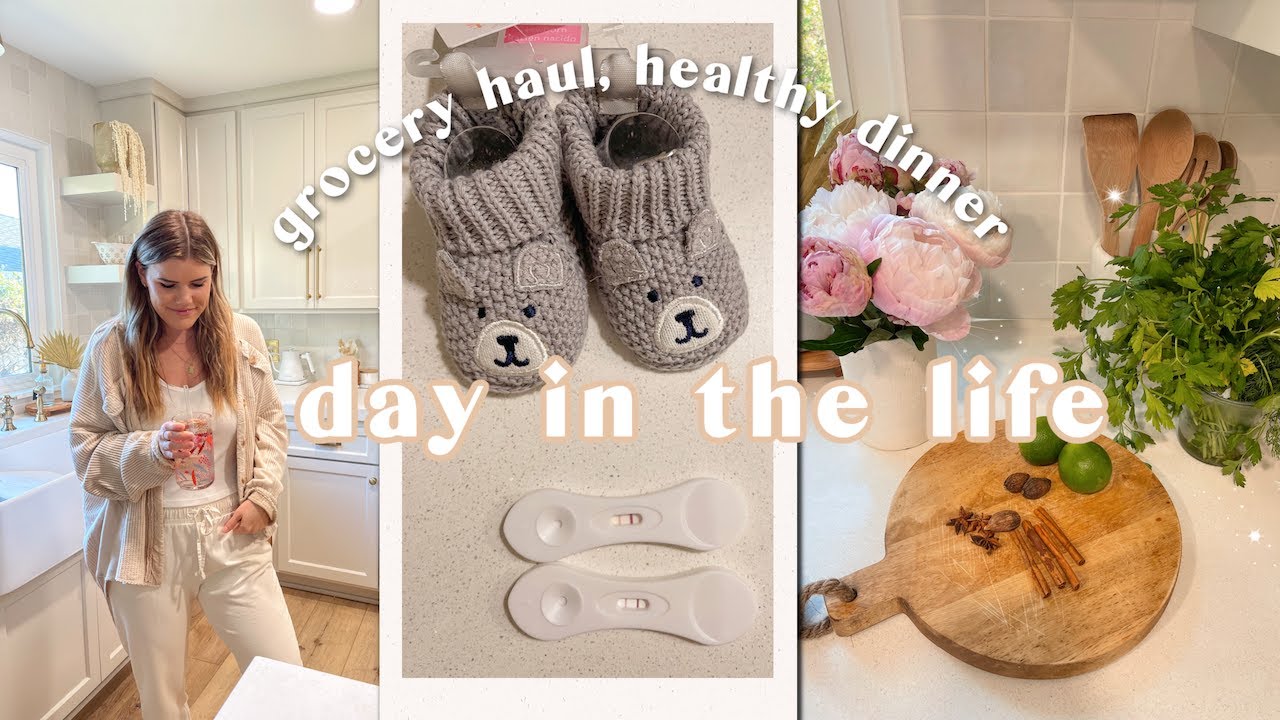 DAY IN THE LIFE | grocery haul, easy healthy dinner recipe, opening up about my miscarriage 💔