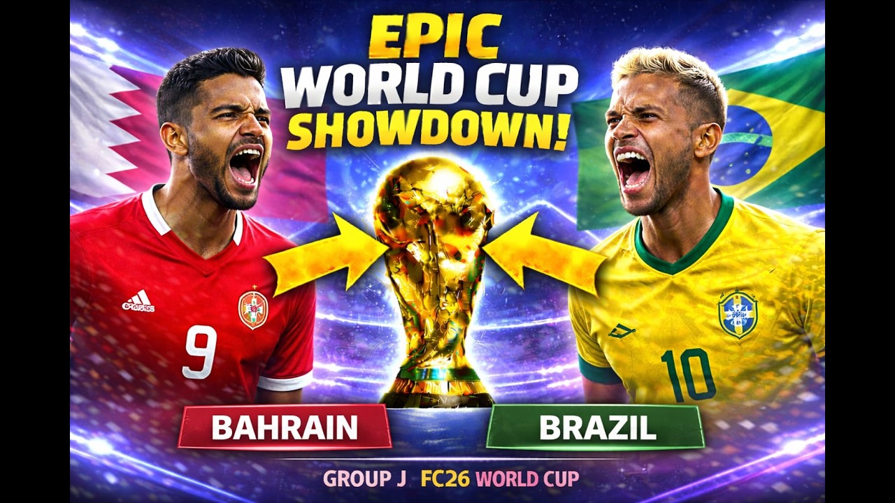 I HAVE NEVER SEEN SO MANY GOALS | BAHRAIN VS BRAZIL GROUP J ROUND 1 | FIFA WORLD CUP FC26