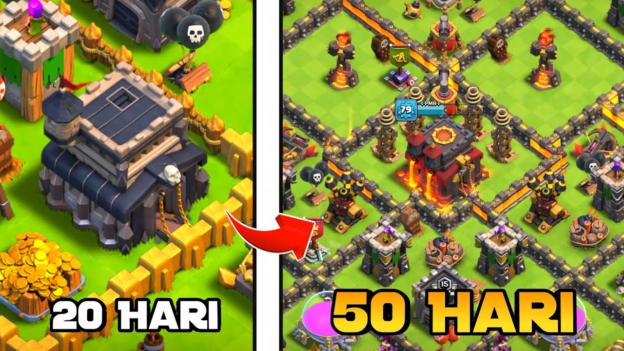 50 Hari Di Game Clash Of Clans Indonesia Part 3!!!