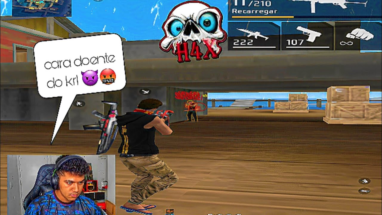 😇Mobile 4 dedos movimentudo vs strimer hinghlightfreefire 🤬👿