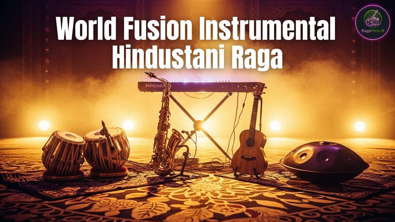 Hindustani Classical Fusion | Keyboard, Saxophone & Ukulele with Tabla and Handpan