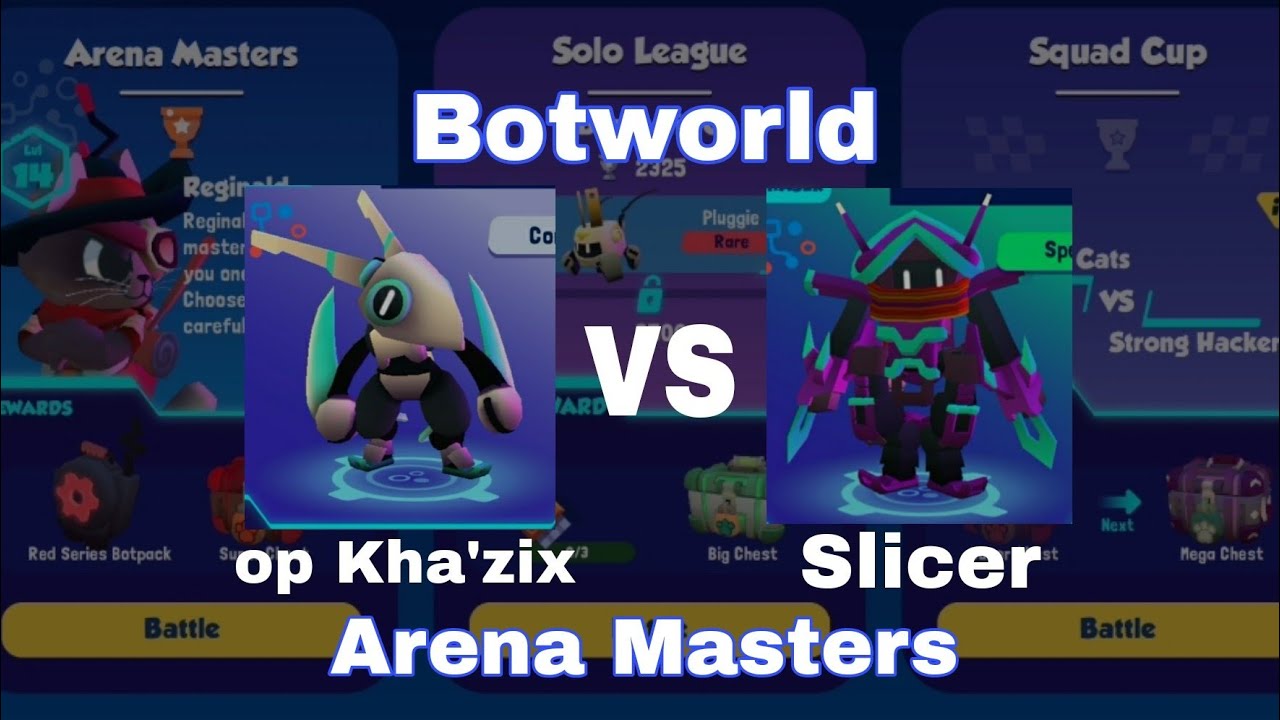 BOTWORLD ADVENTURE gameplay - Arena Masters Reginald / op Khazix vs Slicer