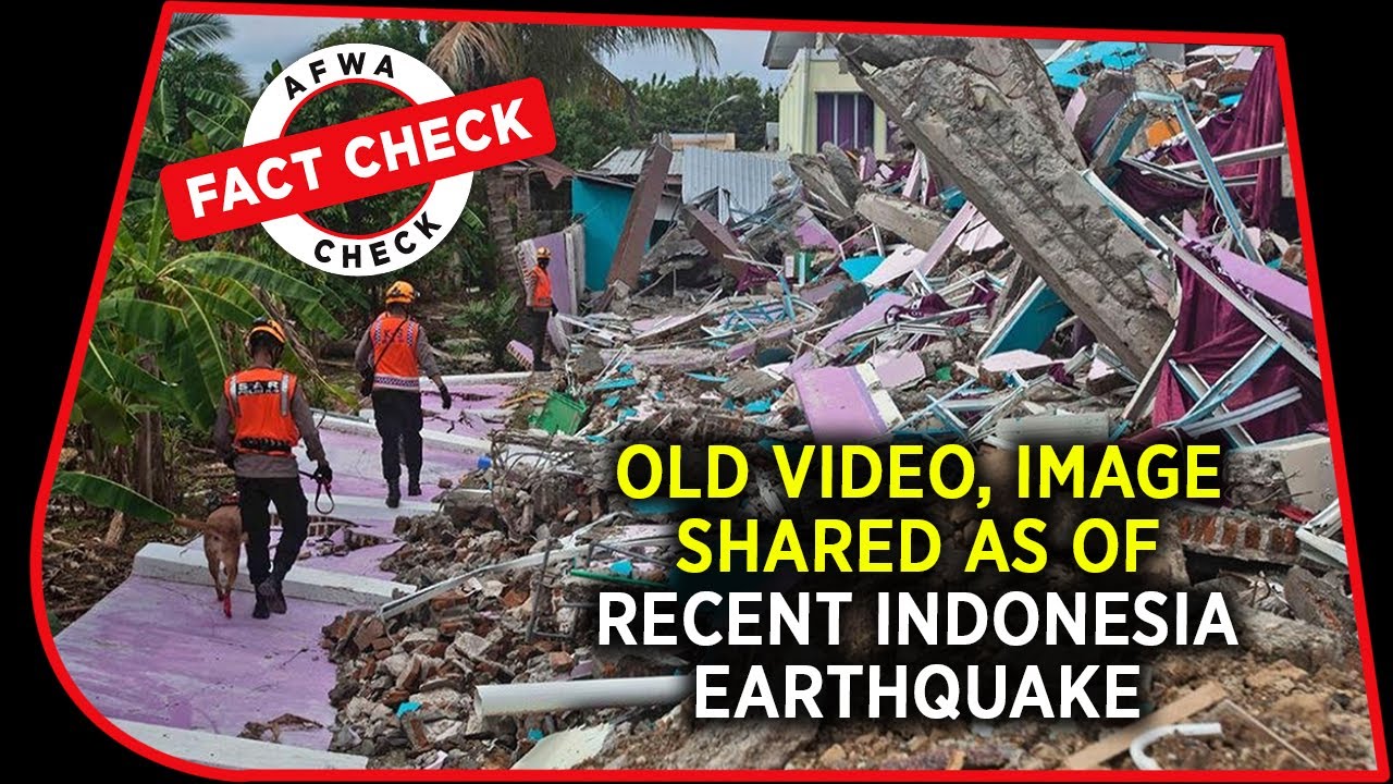 Fact Check: Old Video, Image Shared As Of Recent Indonesia Earthquake
