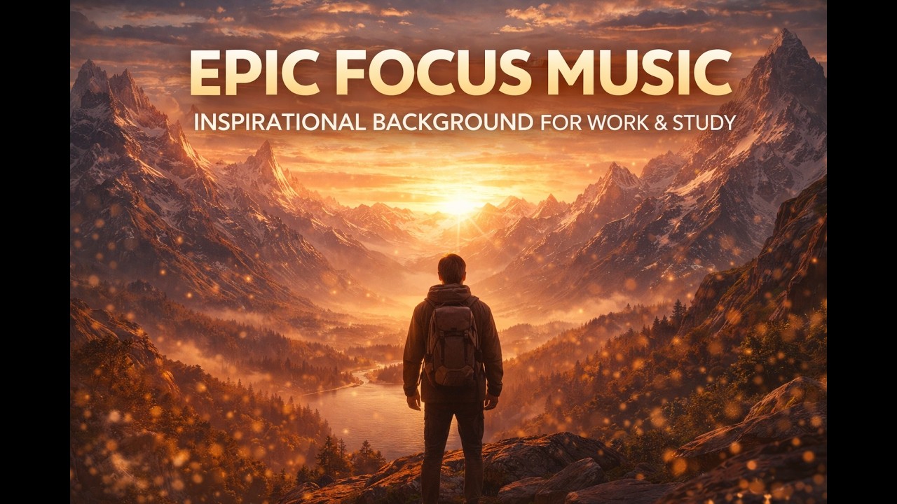 Epic Focus Music – Inspirational Background for Work & Study | Deep Productivity Music (1h 50m)