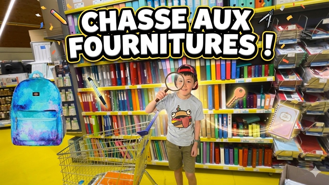 CHASSE AUX FOURNITURES 2023 DE MAËL porteur d'autisme