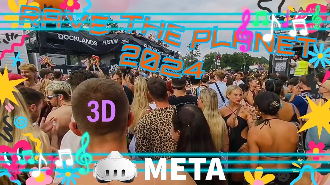 Rave the Planet 2024 Berlin in VR180&deg; 3D Part 1/2