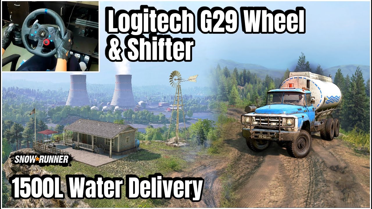 SnowRunner Season 12: 1500L Water Delivery with Pike Truck | Logitech G29 & Shifter