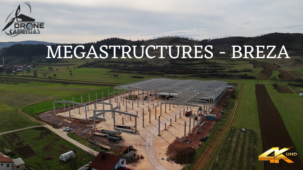 MEGASTRUCTURES BREZA - Breza se gradi #dronephotography #dronekamenjas 4K