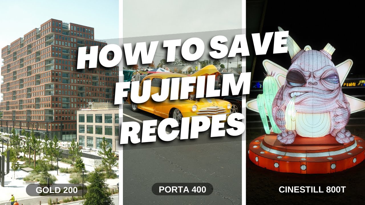 Как сохранить рецепты имитации пленки Fujifilm на X100V