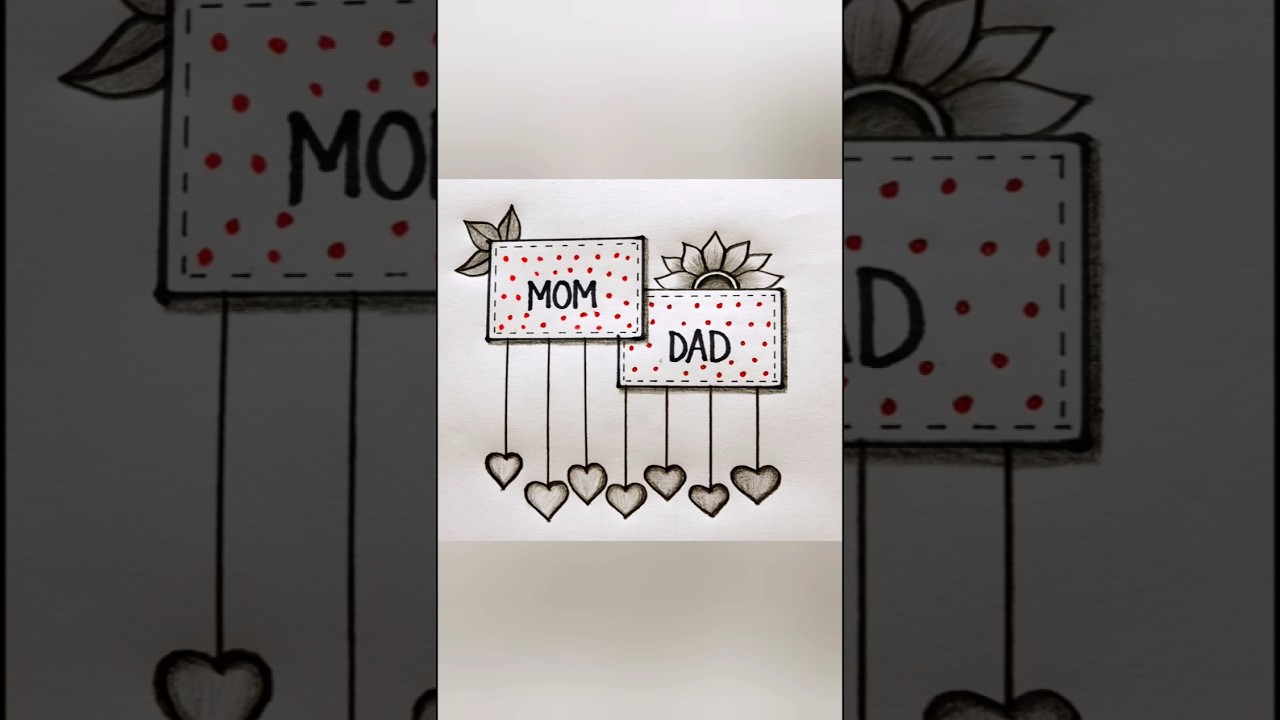 Mom and Dad Drawing #drawing #mom #dad #viral #shorts