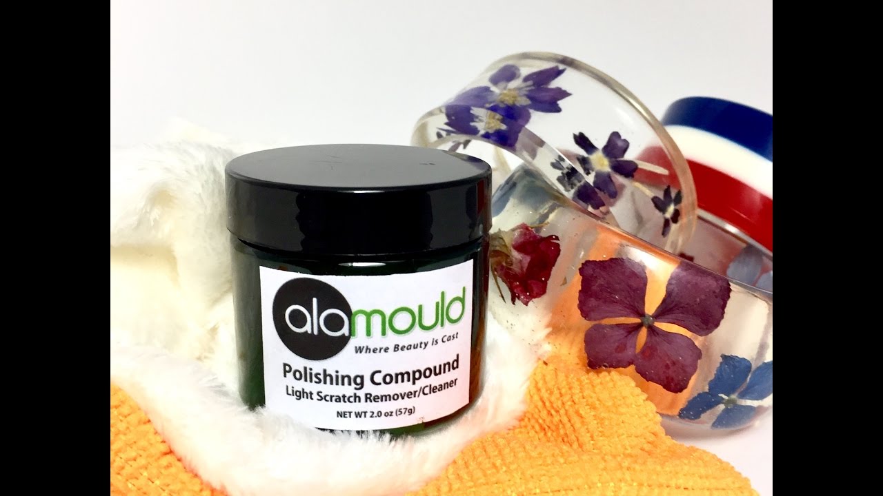How to polish/buff resin jewelry Alamould Polishing Compound. www.alamould.com