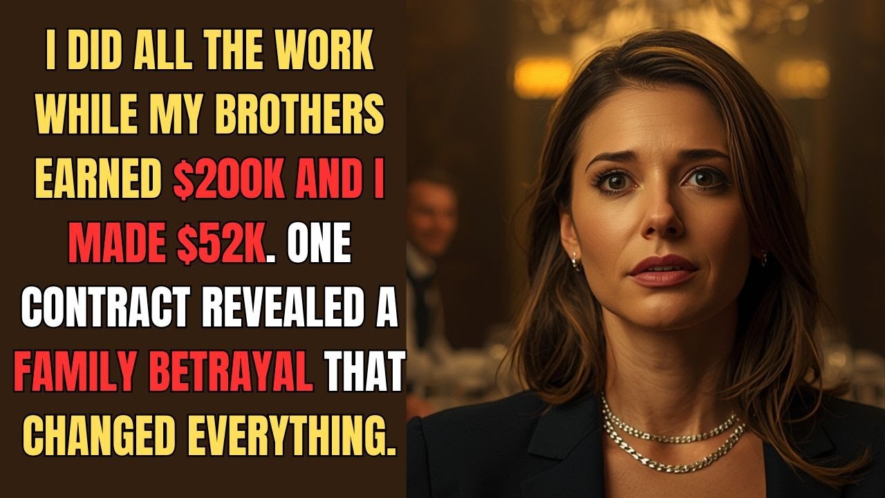 My Brothers Took $200K — I Got $52K | Family Betrayal