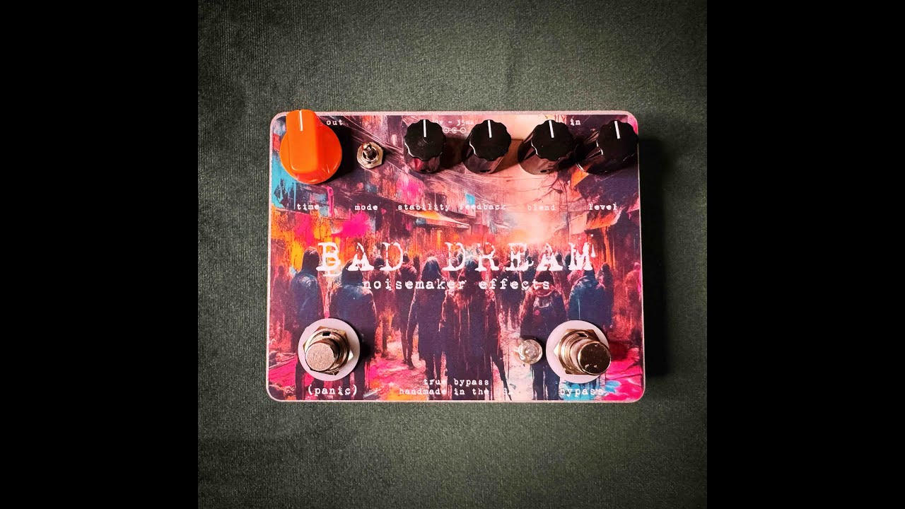 Noisemaker Effects Bad Dream Glitch/Lofi Delay Effect Pedal Demo