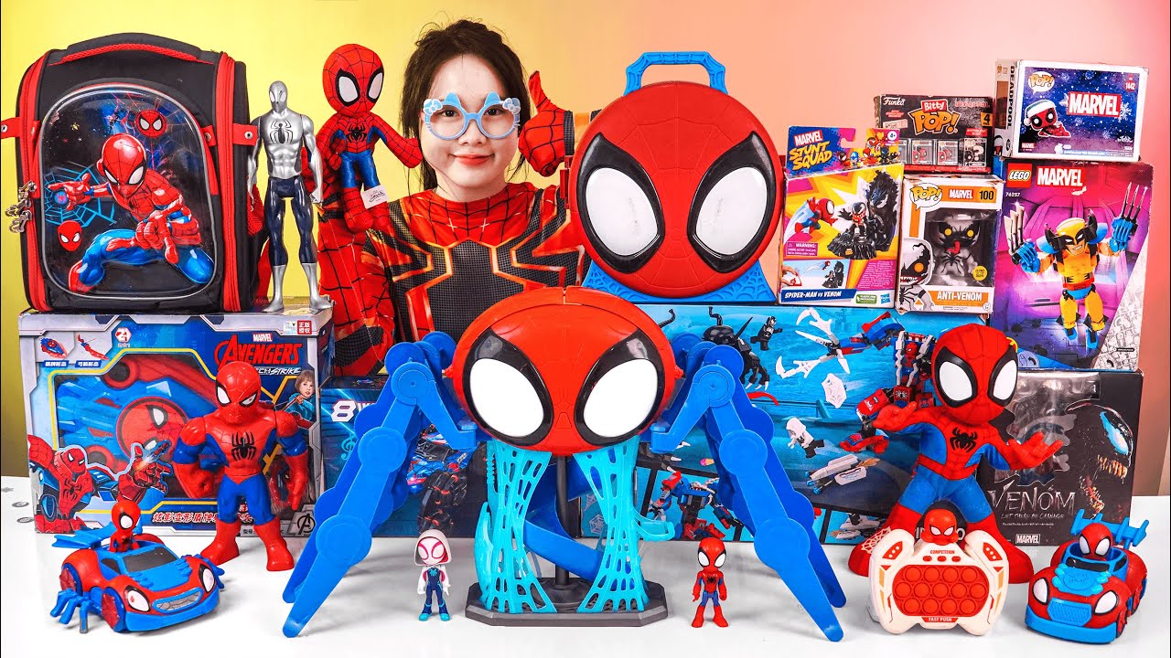 Marvel Spiderman Toys Unboxing Series Review | Spider Man Bow & Arrow | Marvel Spiderman Webquarters
