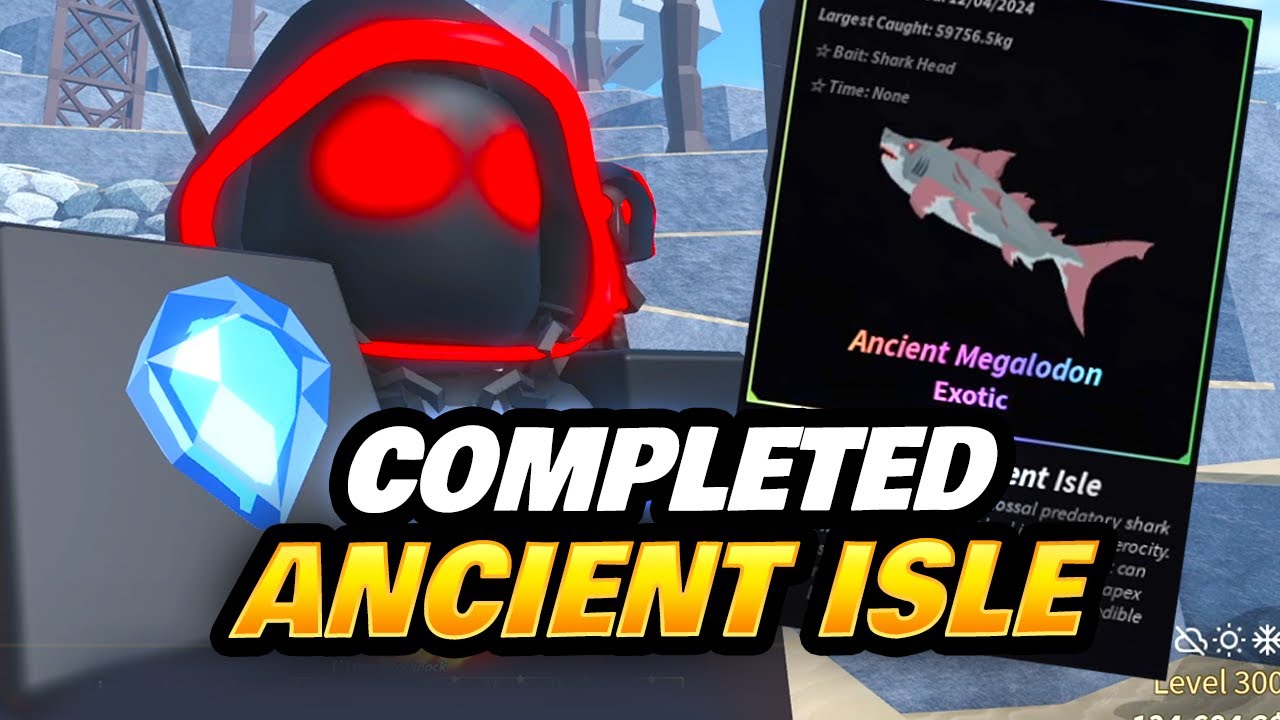 I caught THE ANCIENT MEGALODON in Roblox FISCH