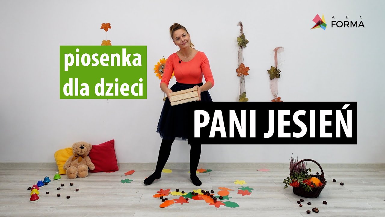 Pani jesień  - piosenka z elementem ruchu