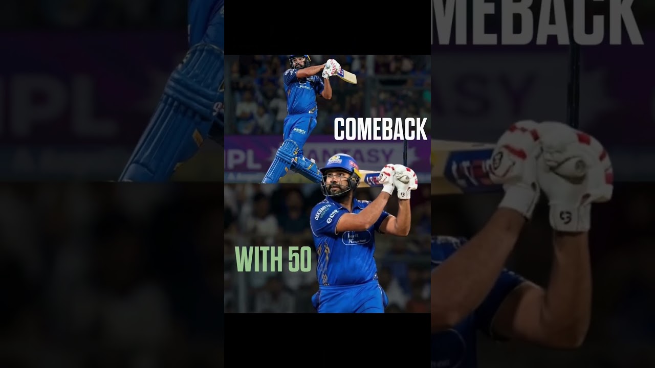 &ldquo;Rohit Sharma 💙's vintage comeback 👑 gave Mumbai the victory by scoring 84 runs!&rdquo;