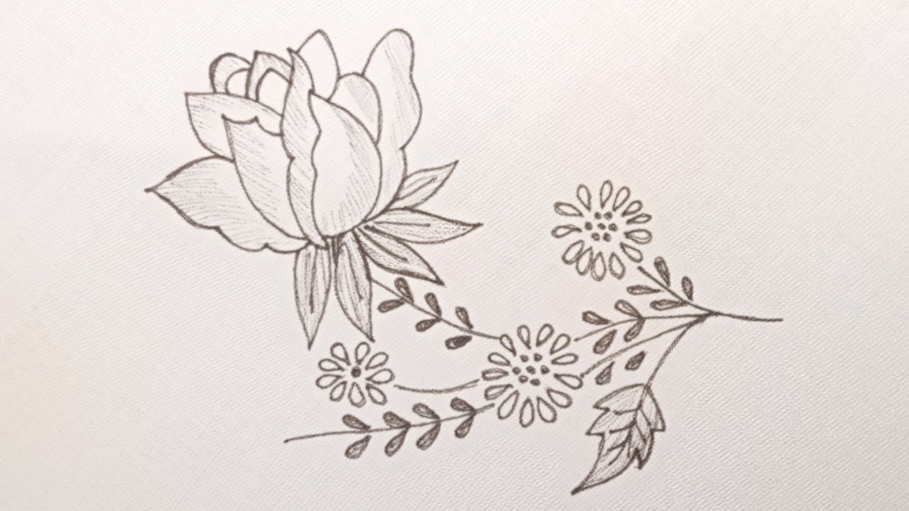 Gorgeous Rose Flower Embroidery , Hand Embroidery Very Easy Tutorial, Hand embroidery designs
