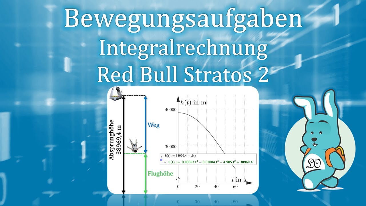 Red Bull Stratos 2 - Bewegungsaufgabe (Integralrechnung)