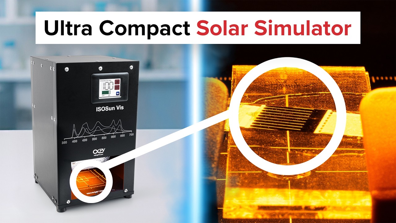 Solar Simulator for Accurate Solar Cell Testing (ISOSun Vis)