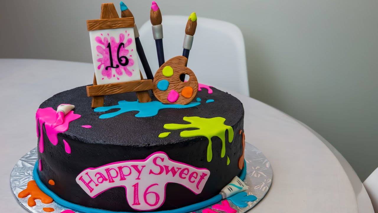 Paint Splatter Cake
