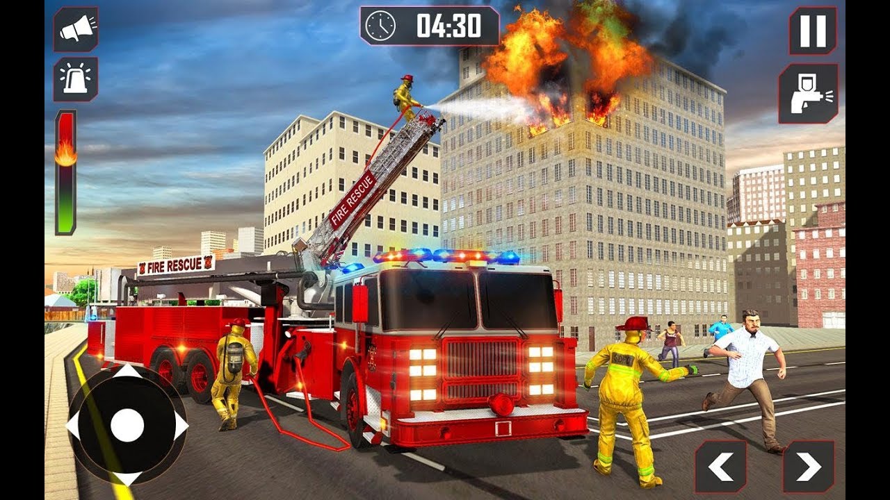 Real fire Truck Driving Simulator 2020 - Fireman's Daily Job Game - Android Gameplay