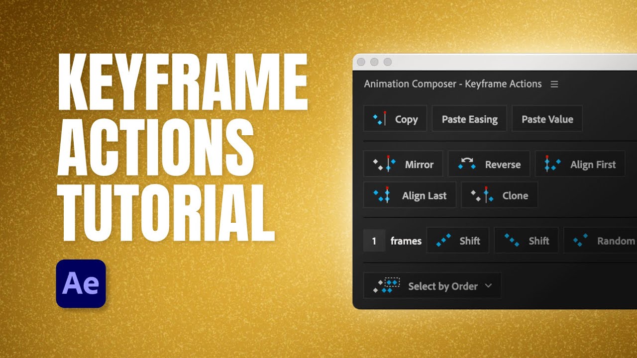 Keyframe Actions - Plugin for After Effects, Tutorial