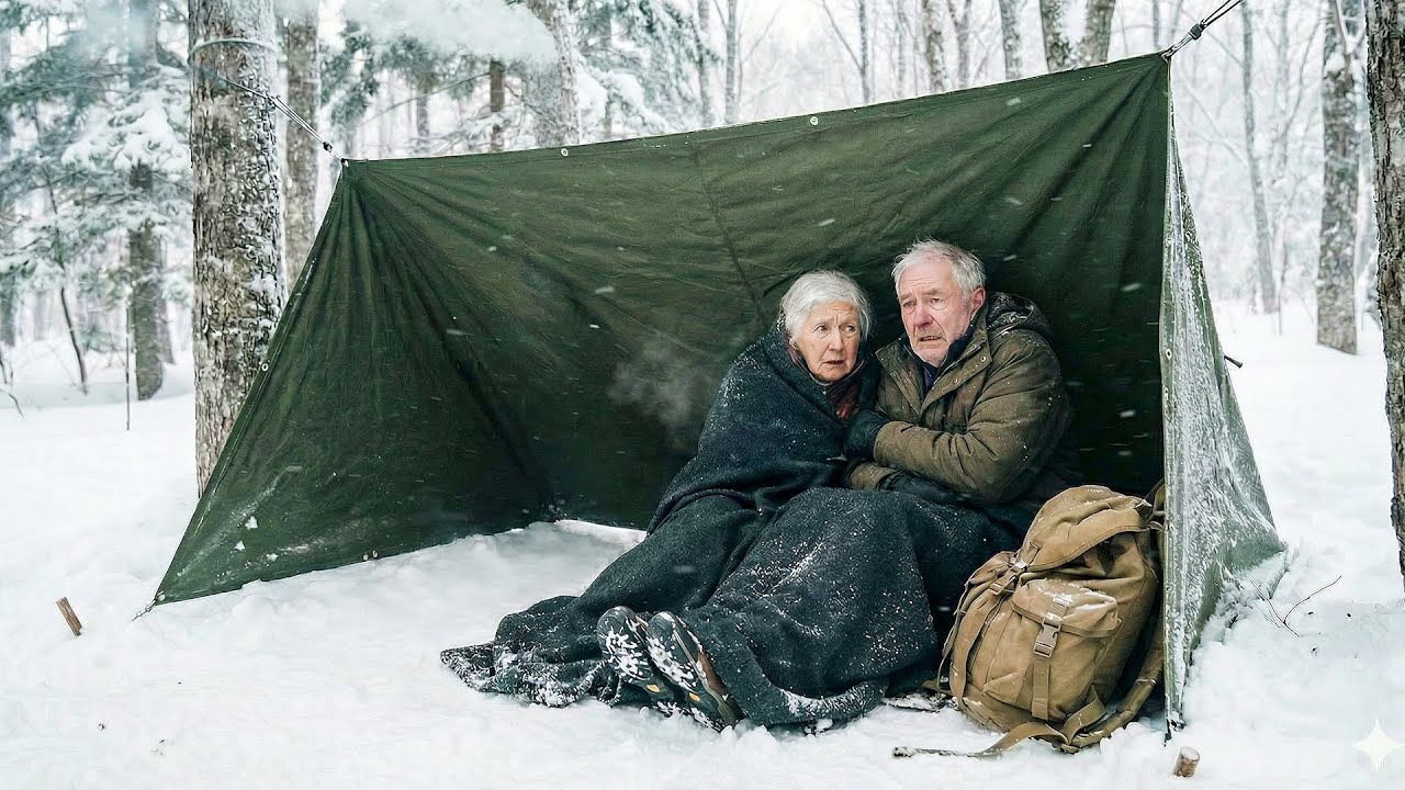 Betrayed by Children—Elderly Couple Survived The Blizzard in a Thin, Tiny Tent