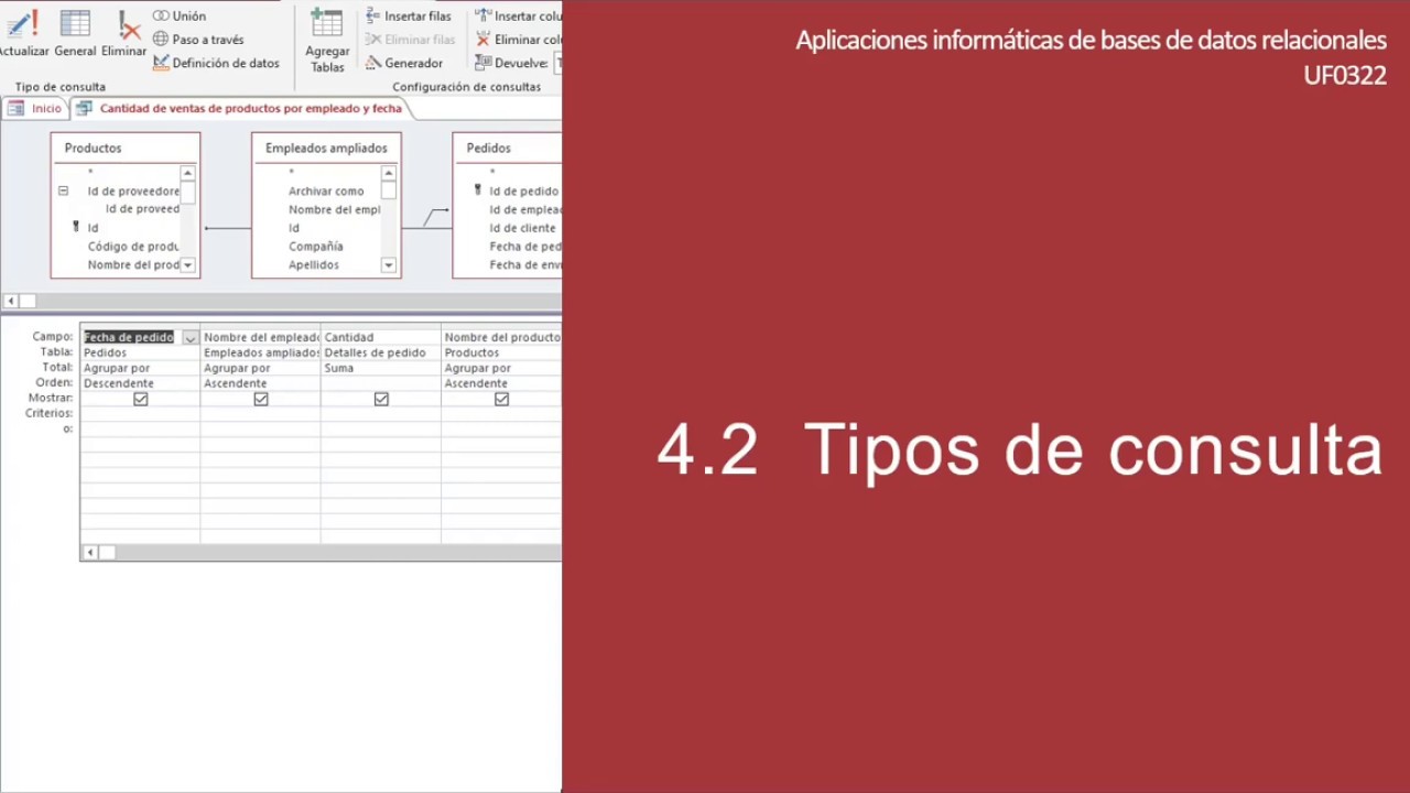 4.2 Tipos de consulta