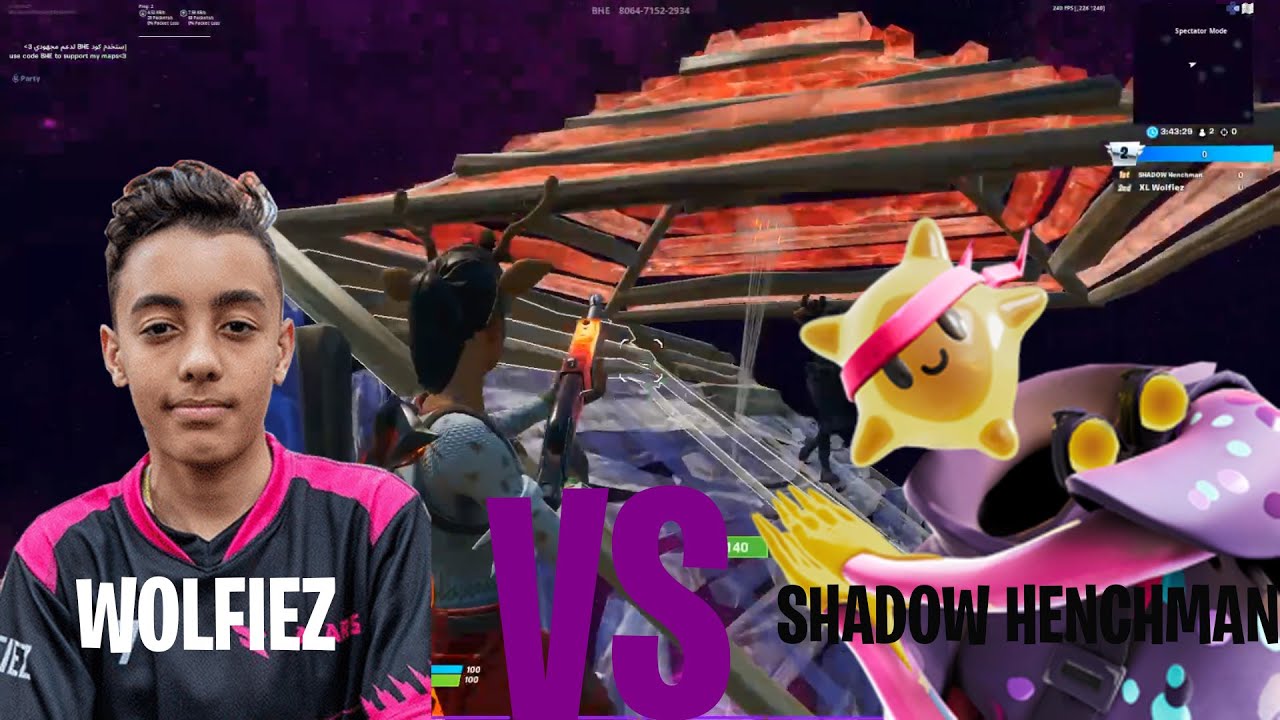 Wolfiez vs shadow henchman 1v1 legendary build fight