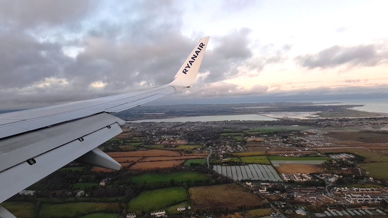 Landing at Dublin Airport in Ireland