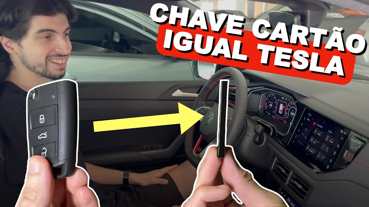 FIZ A CHAVE CARTÃO PARA MEU CARRO IGUAL DO TESLA