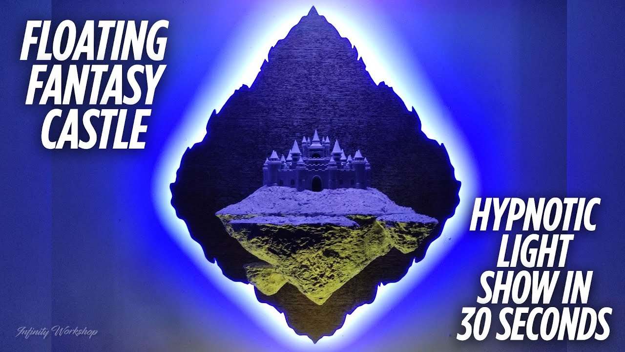 Floating Fantasy Castle | Hypnotic Light Show in 30 Seconds 🔮✨