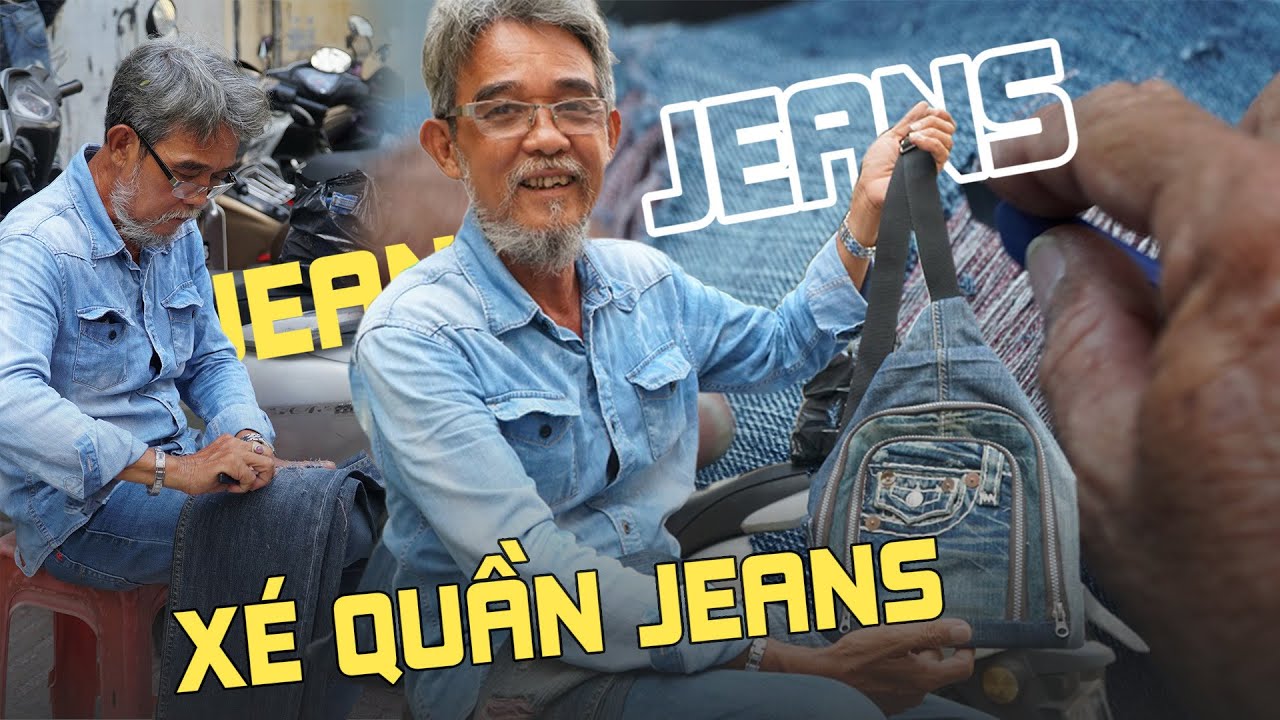 Người họa sĩ già 30 năm làm nghề xé quần jeans độc nhất Sài Gòn