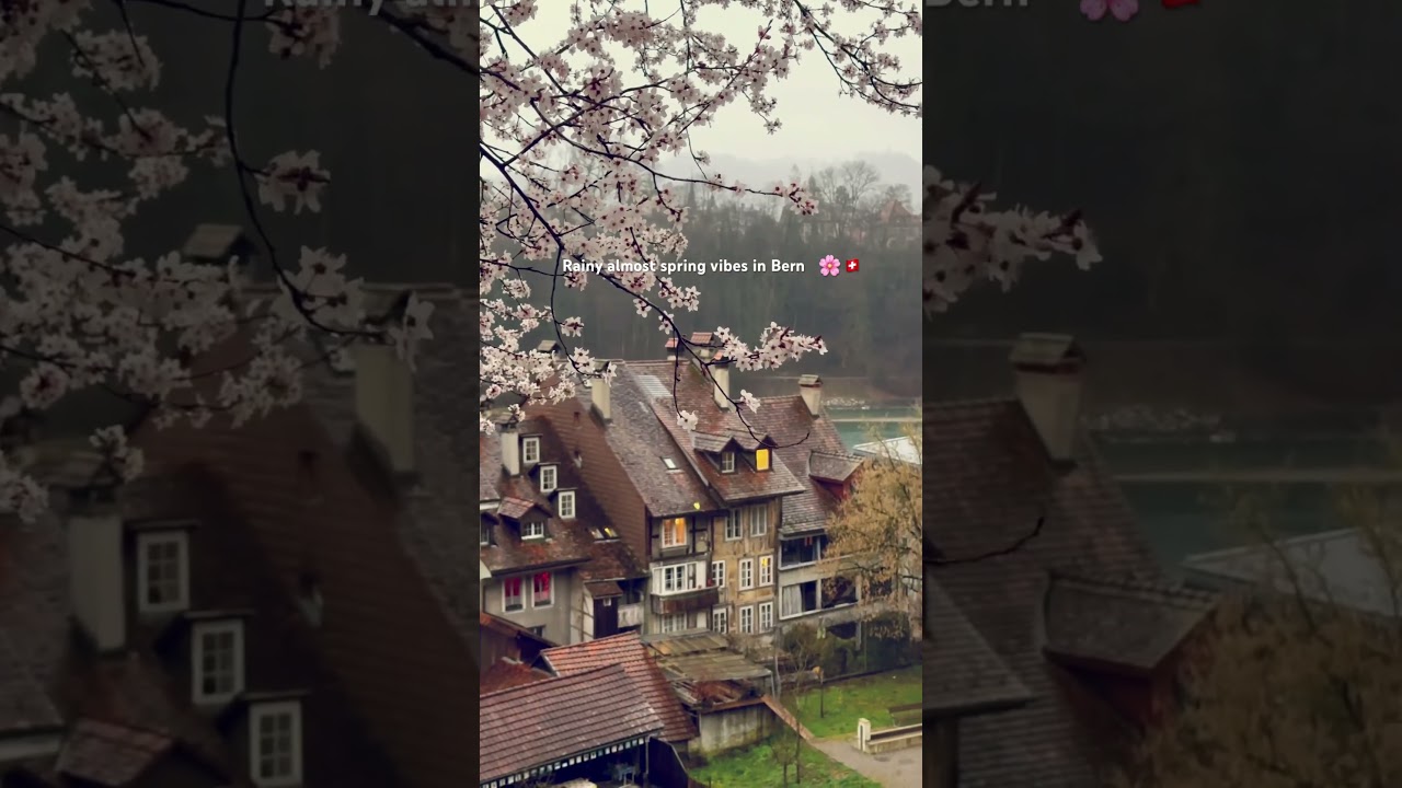 The most underrated city in Switzerland 🇨🇭 #bern #switzerlandbeauty #swisscity #springtime #rainy