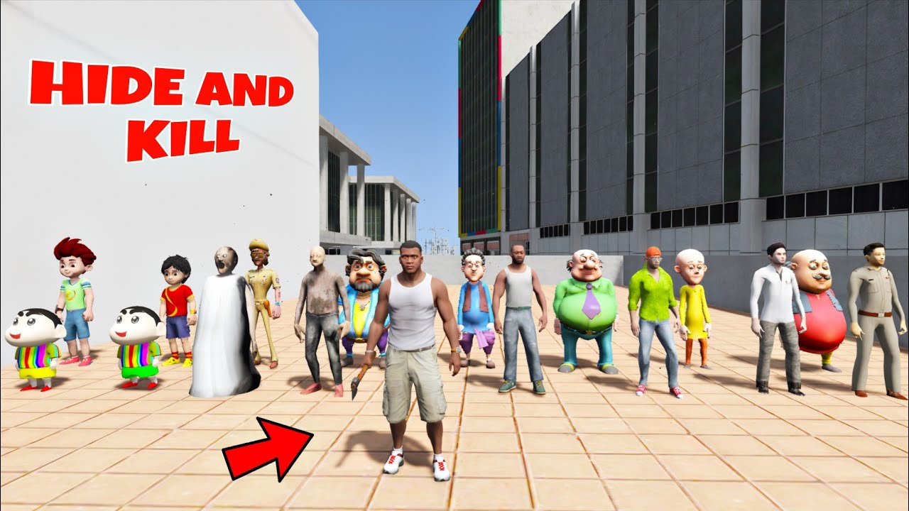 FRANKLIN PLAYING HIDE AND KILL IN INDIAN BIKES DRIVING 3D
