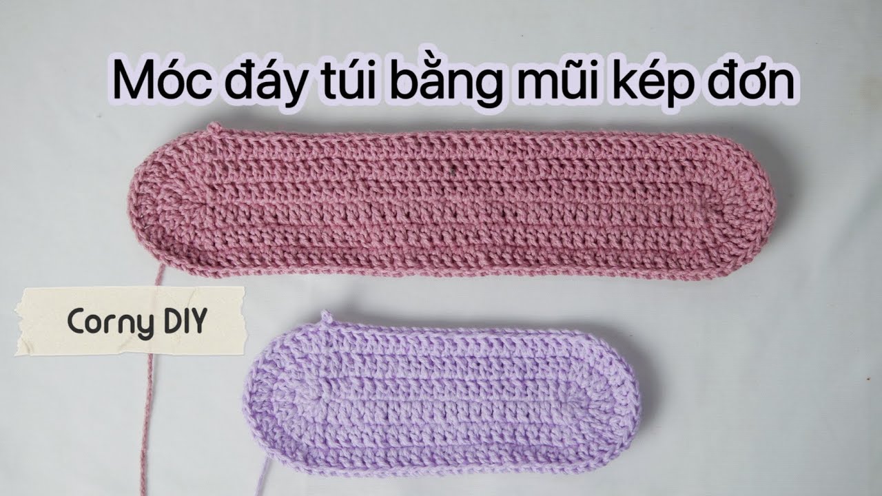 BASE #2|CORNY DIY| Cách móc đáy túi hình oval bằng mũi kép đơn|Cách tăng giảm size đáy túi