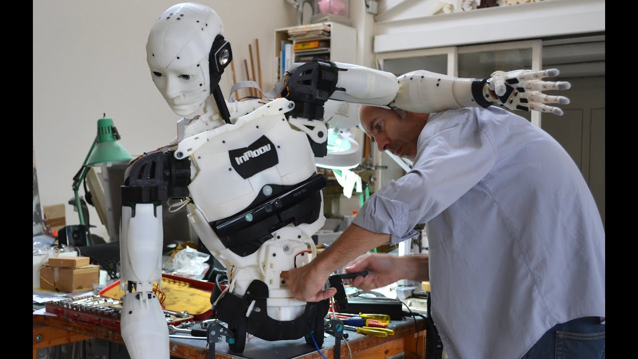 InMoov Abdomen 3D printed Open Source Robot