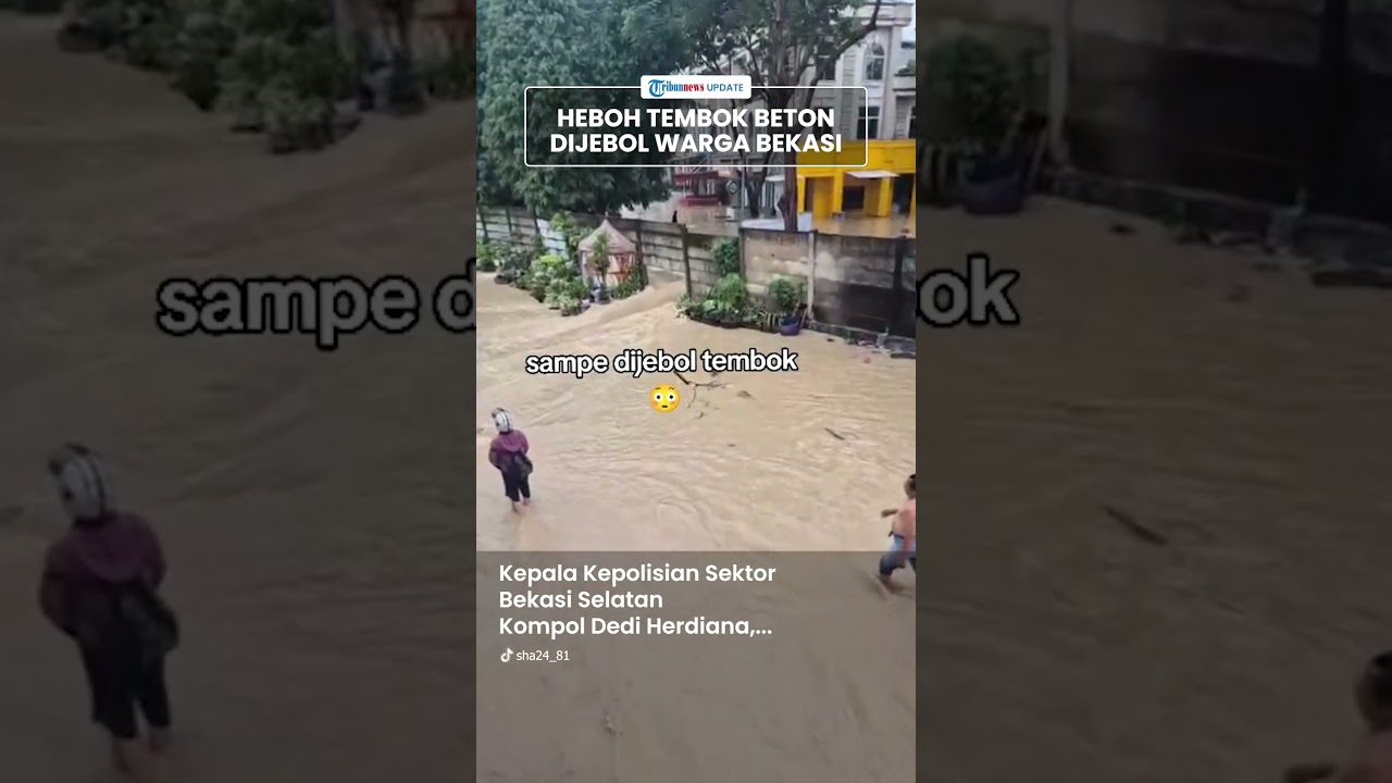 Viral Warga Diduga Jebol Tembok Beton di Perumahan Galaxy Bekasi saat Banjir, Tuai Pro Kontra