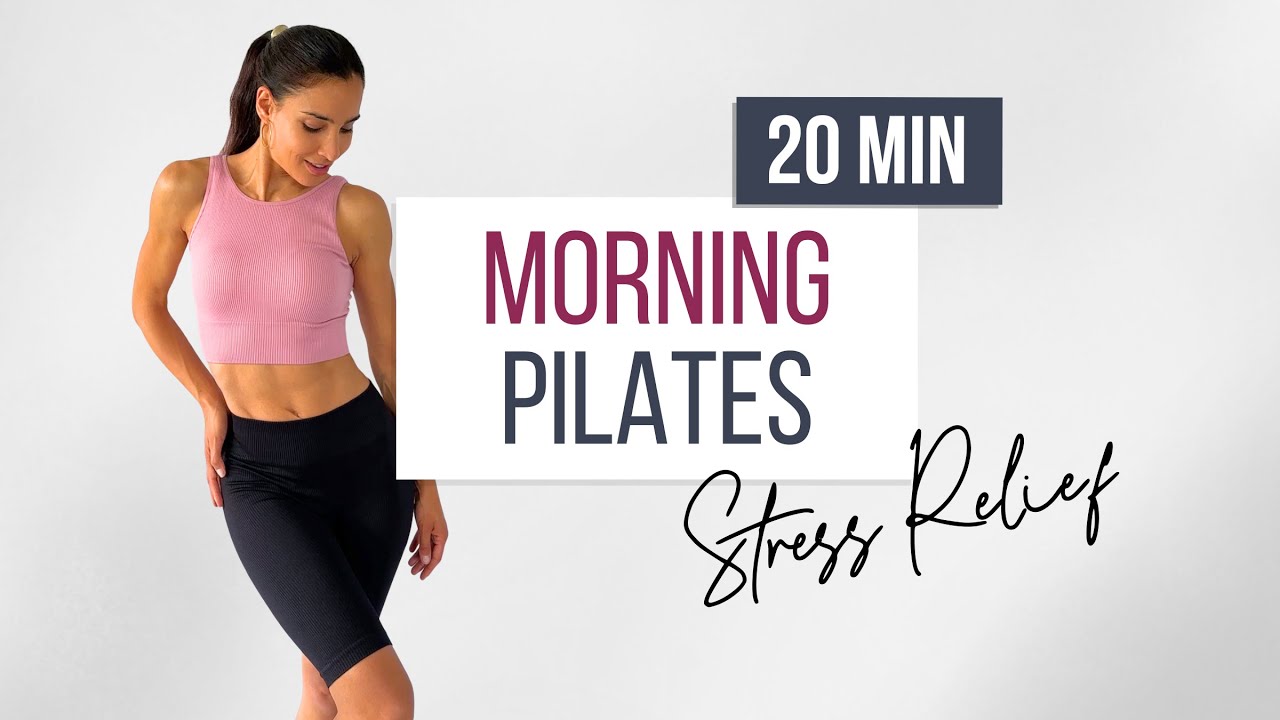20 MIN MORNING PILATES | Stress Relief & Gentle Full Body Strength (No Equipment)
