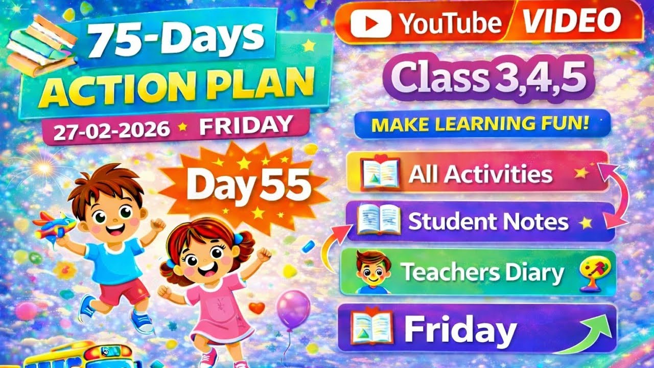 GFLN DAY 55|| CLASS 3,4,5 ACTIVITIES || STUDENT NOTES || TEACHERS DIARY 