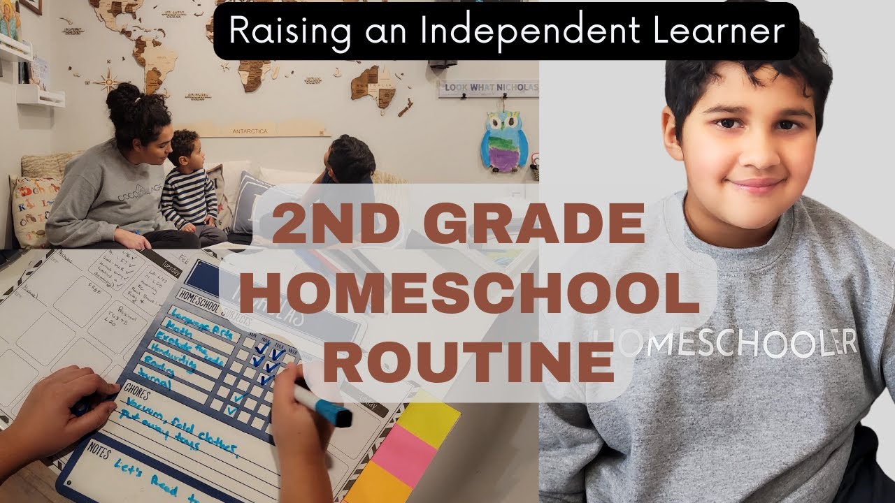HOMESCHOOL ROUTINE | 2nd GRADE Homeschool Routine | Working Full time and How we make it work
