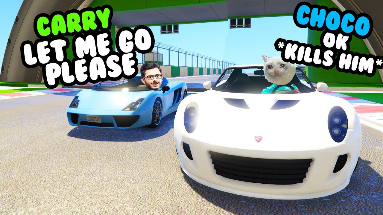 BULLYING @CarryisLive IN GTA 5 RACES | @Gareebooo @DaddyCool7 @itsaang @ABHI9AV and Potato