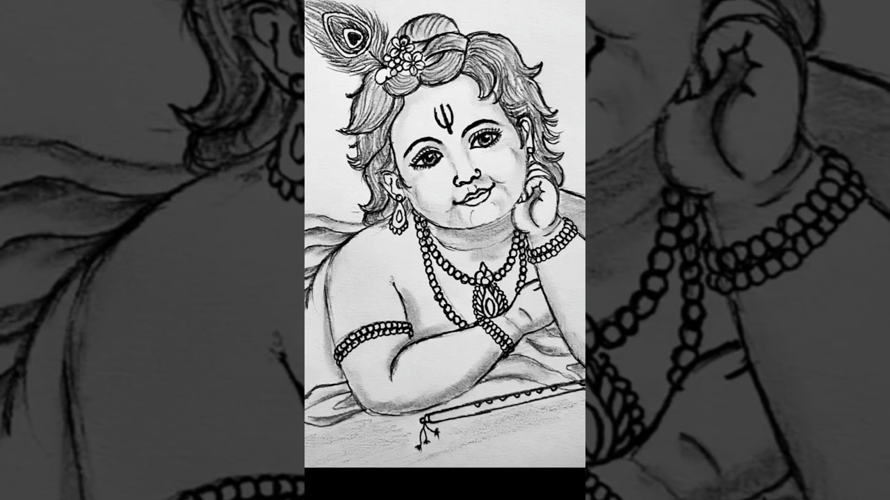 Art Is Not A Waste Of Time | Krishna Drawing Status Video 