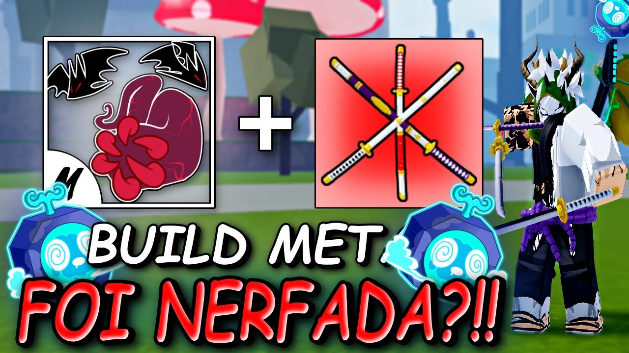 BUILD META NERFADA!!! MELHOR COMBO DE TRUE TRIPLE KATANA E SANGUINE ART NO BLOX FRUITS